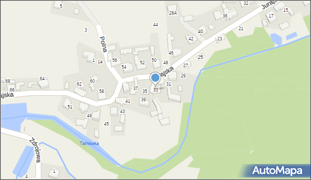 Cieślin, Jurajska, 33, mapa Cieślin