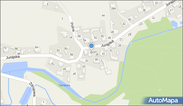 Cieślin, Jurajska, 37, mapa Cieślin