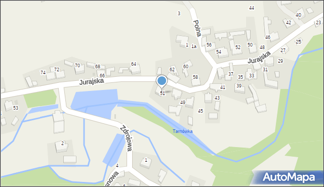 Cieślin, Jurajska, 51, mapa Cieślin