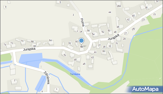 Cieślin, Jurajska, 58, mapa Cieślin