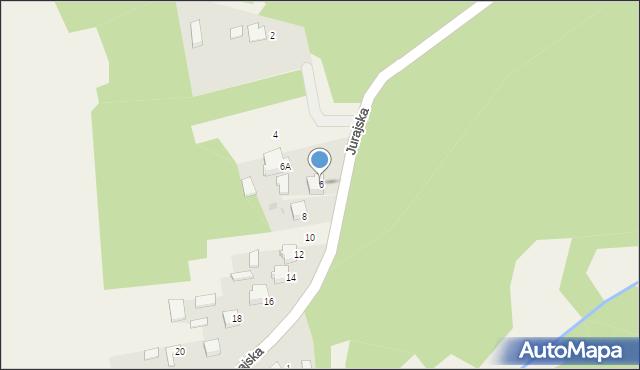 Cieślin, Jurajska, 6, mapa Cieślin