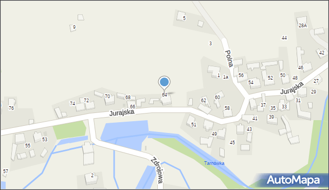 Cieślin, Jurajska, 64, mapa Cieślin