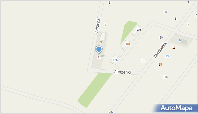 Feliksów, Jutrzenki, 11, mapa Feliksów