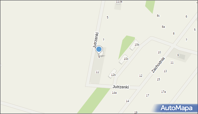 Feliksów, Jutrzenki, 9, mapa Feliksów