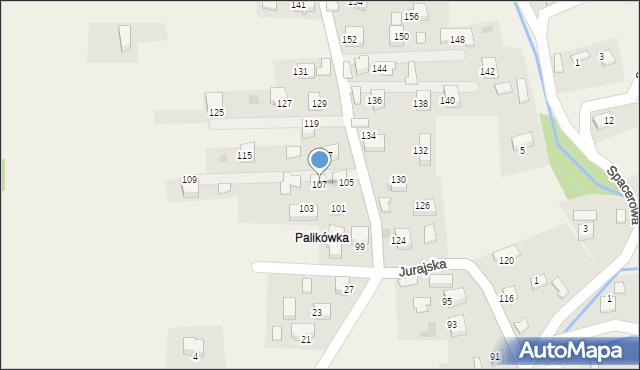 Filipowice, Jurajska, 107, mapa Filipowice