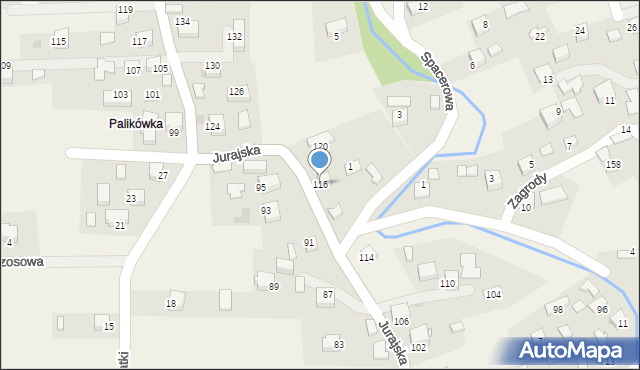 Filipowice, Jurajska, 116, mapa Filipowice