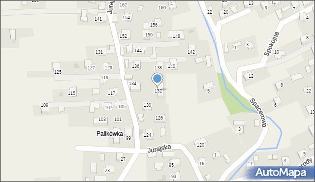 Filipowice, Jurajska, 132, mapa Filipowice