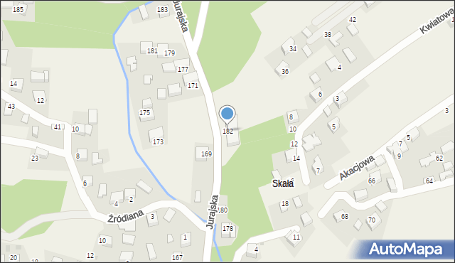 Filipowice, Jurajska, 182, mapa Filipowice