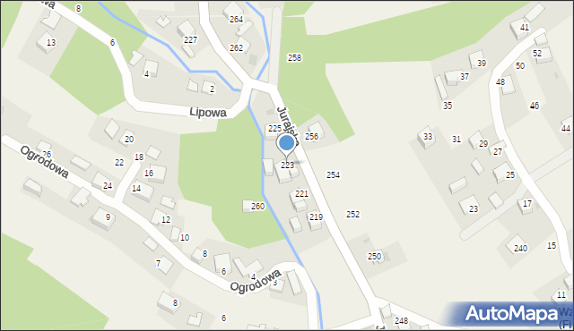 Filipowice, Jurajska, 223, mapa Filipowice