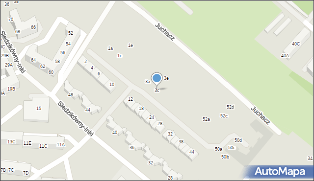 Gorzów Wielkopolski, Juchacz Marii, 3c, mapa Gorzów Wielkopolski