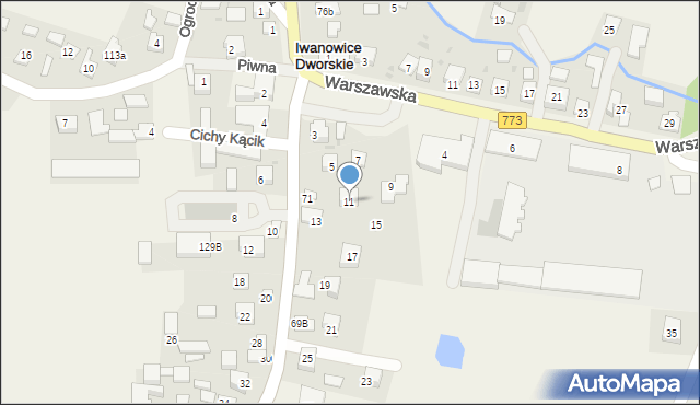 Iwanowice Dworskie, Jurajska, 11, mapa Iwanowice Dworskie