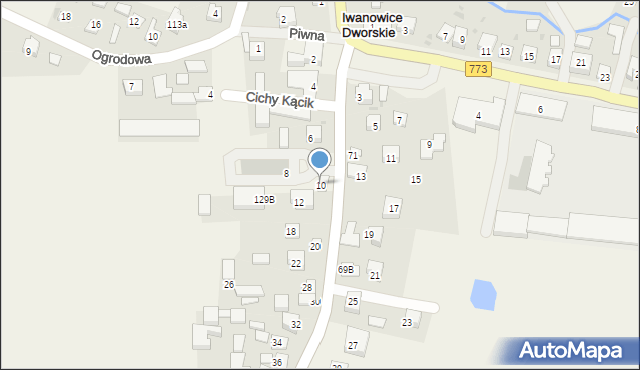 Iwanowice Włościańskie, Jurajska, 10, mapa Iwanowice Włościańskie