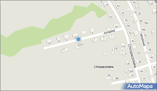 Jaworzno, Jurajska, 11, mapa Jaworzno