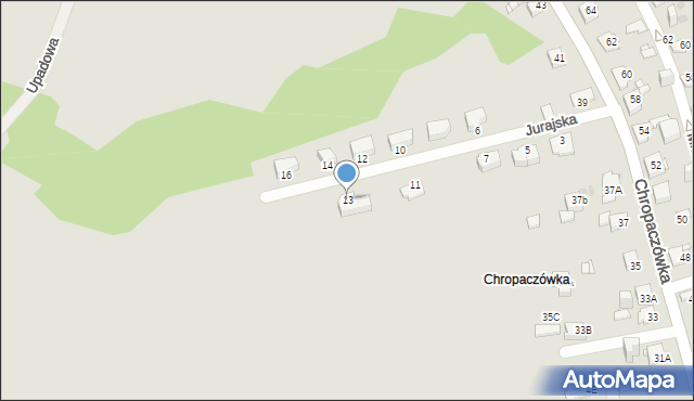 Jaworzno, Jurajska, 13, mapa Jaworzno