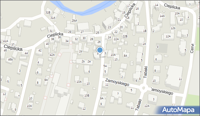 Jelenia Góra, Juszczaka Franciszka, 4, mapa Jelenia Góra