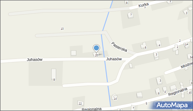 Jeleśnia, Juhasów, 10, mapa Jeleśnia
