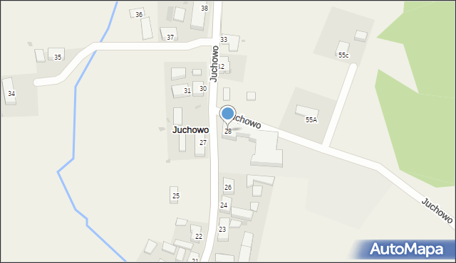 Juchowo, Juchowo, 28, mapa Juchowo
