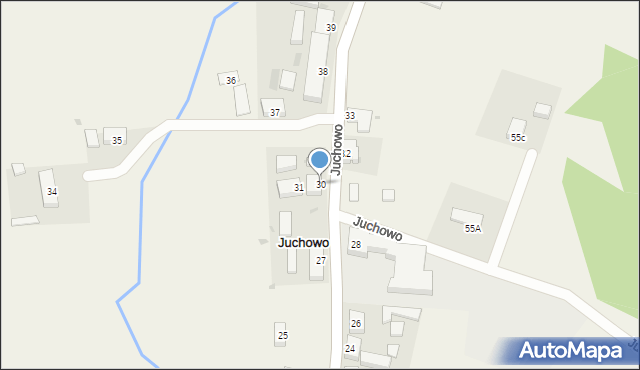 Juchowo, Juchowo, 30, mapa Juchowo