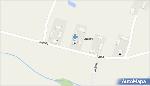 Judziki, Judziki, 13, mapa Judziki