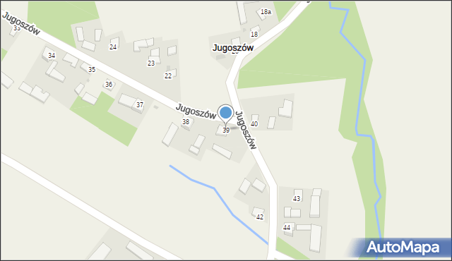 Jugoszów, Jugoszów, 39, mapa Jugoszów