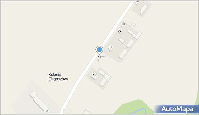 Jugoszów, Jugoszów, 54, mapa Jugoszów