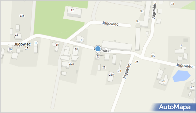 Jugowiec, Jugowiec, 21, mapa Jugowiec