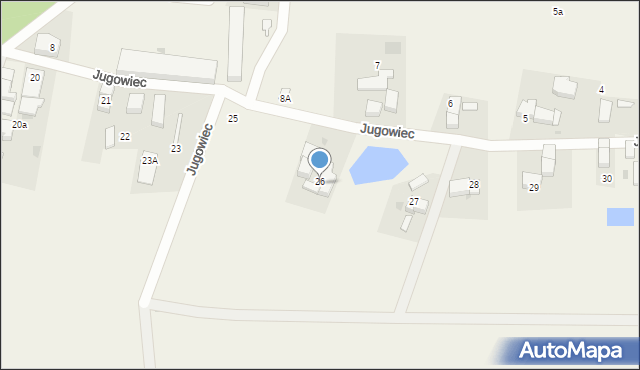 Jugowiec, Jugowiec, 26, mapa Jugowiec