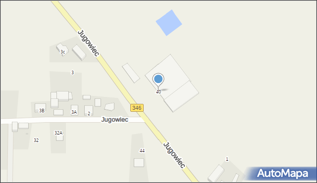 Jugowiec, Jugowiec, 40, mapa Jugowiec