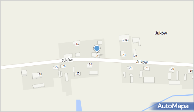 Juków, Juków, 2, mapa Juków