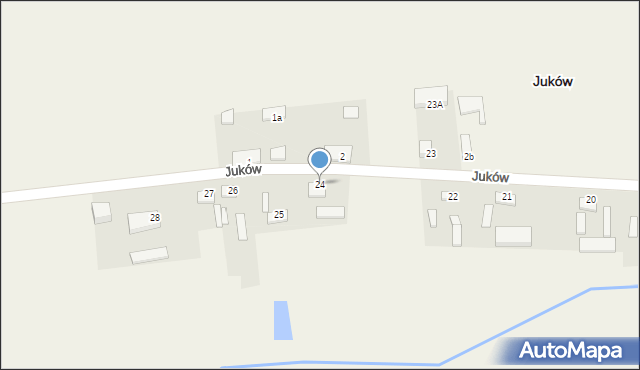 Juków, Juków, 24, mapa Juków