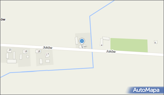 Juków, Juków, 3, mapa Juków