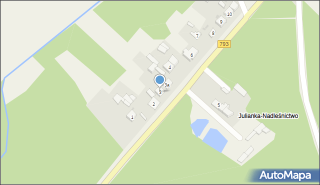 Julianka, Julianka, 3, mapa Julianka