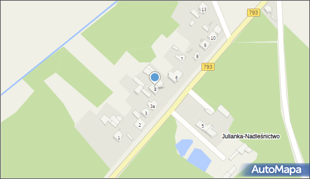 Julianka, Julianka, 4, mapa Julianka