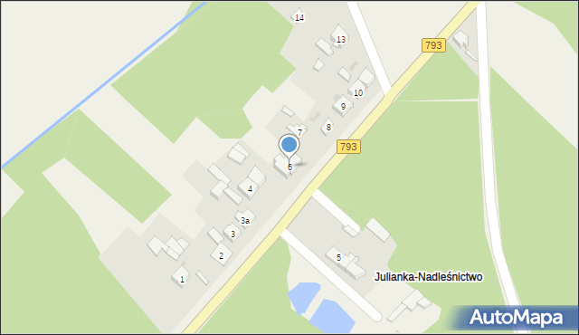 Julianka, Julianka, 6, mapa Julianka