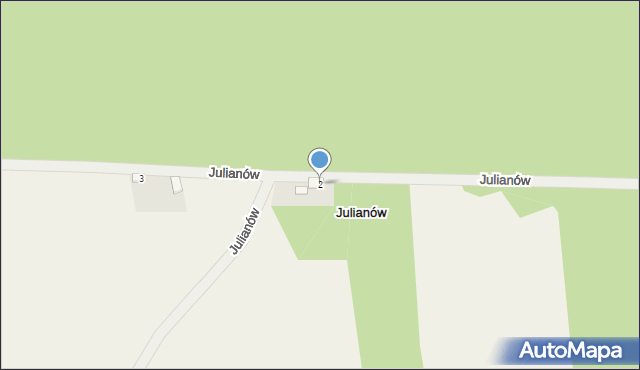 Julianów, Julianów, 2, mapa Julianów