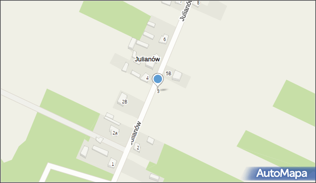 Julianów, Julianów, 3, mapa Julianów