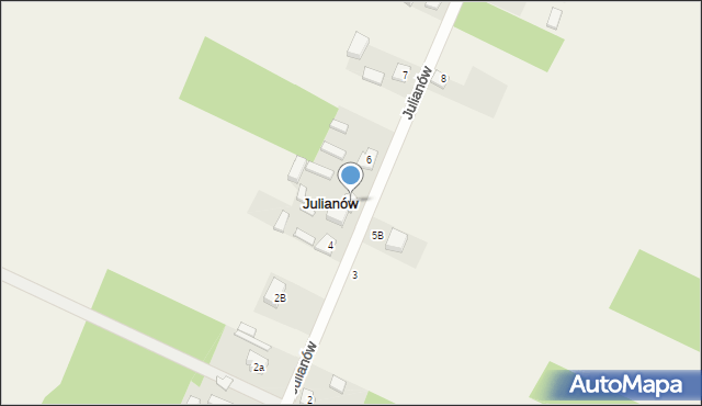 Julianów, Julianów, 5, mapa Julianów