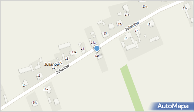 Julianów, Julianów, 14b, mapa Julianów