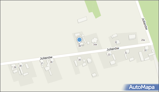 Julianów, Julianów, 34, mapa Julianów