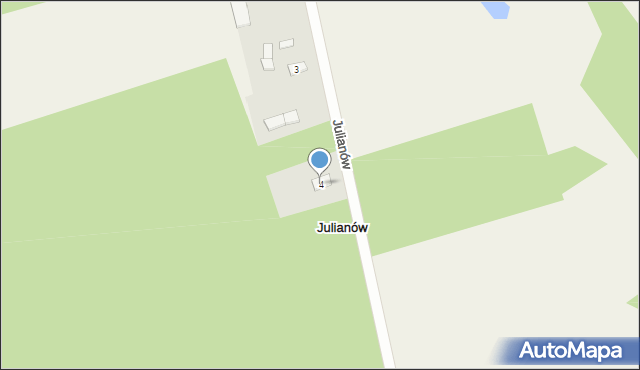 Julianów, Julianów, 4, mapa Julianów