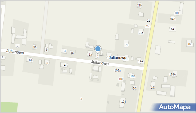 Julianowo, Julianowo, 1, mapa Julianowo