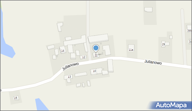 Julianowo, Julianowo, 11, mapa Julianowo