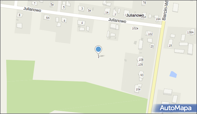 Julianowo, Julianowo, 2, mapa Julianowo