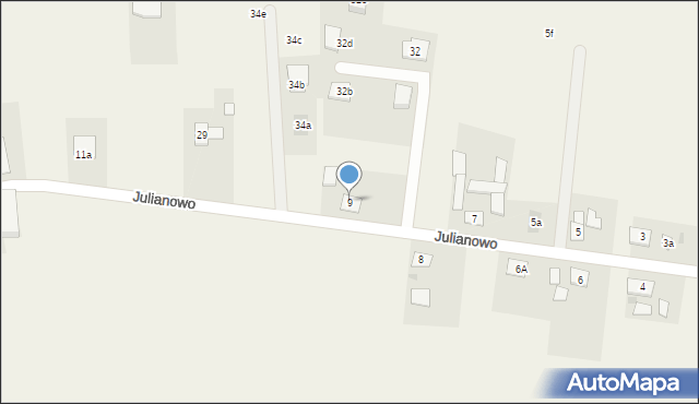 Julianowo, Julianowo, 9, mapa Julianowo