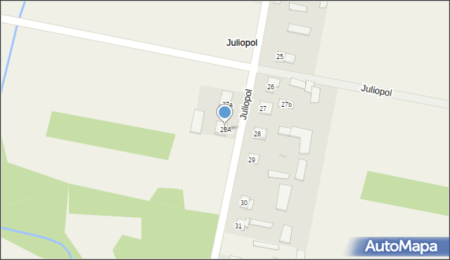 Juliopol, Juliopol, 28A, mapa Juliopol