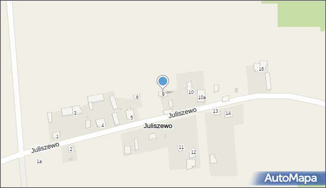 Juliszewo, Juliszewo, 9, mapa Juliszewo