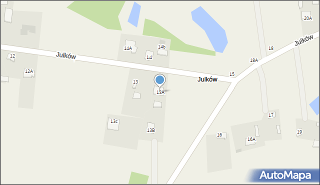 Julków, Julków, 13A, mapa Julków