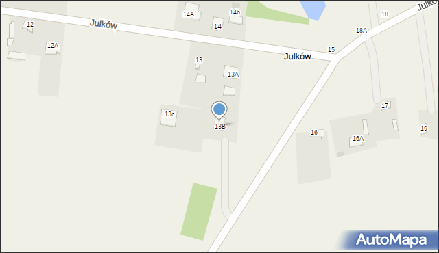 Julków, Julków, 13B, mapa Julków