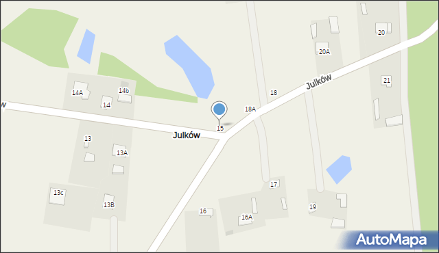 Julków, Julków, 15, mapa Julków