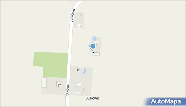 Julkowo, Julkowo, 15, mapa Julkowo